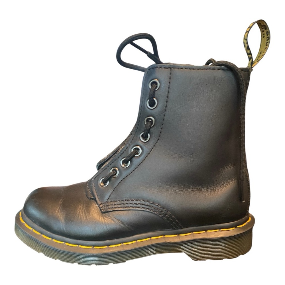 Dr. Martens women Black Boots Front Zipper size 5